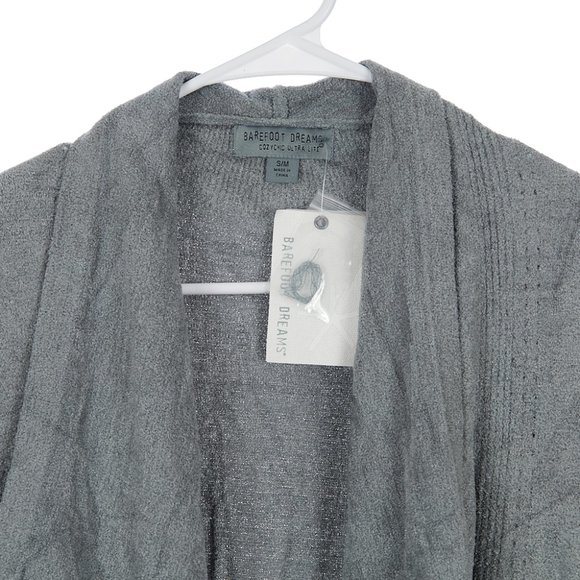 Barefoot Dreams CozyChic Ultra Lite Shawl Pointelle Cardigan Women's S/M NWT - Picture 3 of 9